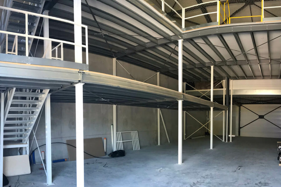 Plateforme de stockage double niveaux