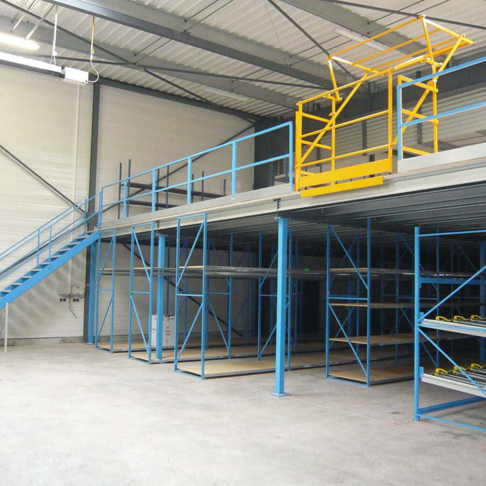 Mezzanine de stockage industrielle