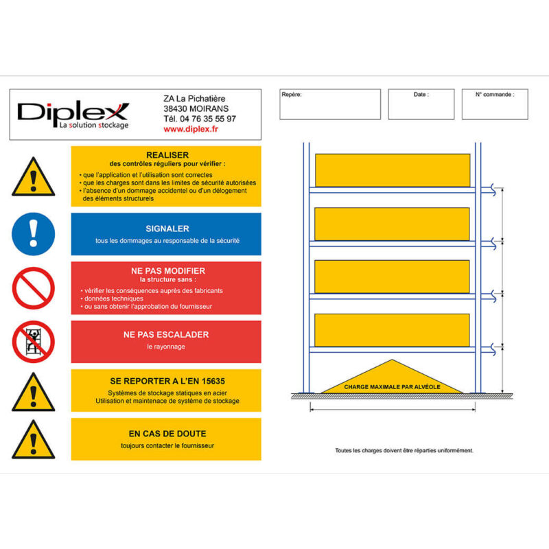 Plaque de charge ProfilPAL